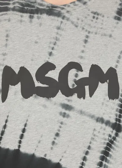 Shop Msgm T-shirts And Polos Grey