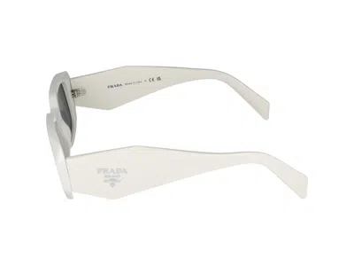 Prada Dark Grey Rectangular Ladies Sunglasses Pr 17ws 1425s0 49 In White Talc