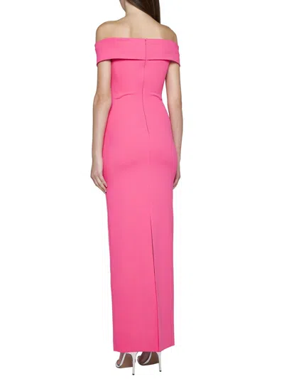 Shop Solace London Dresses In Ultra Pink