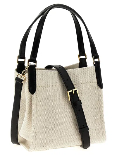 Shop Tom Ford Logo Canvas Handbag In Rope+black