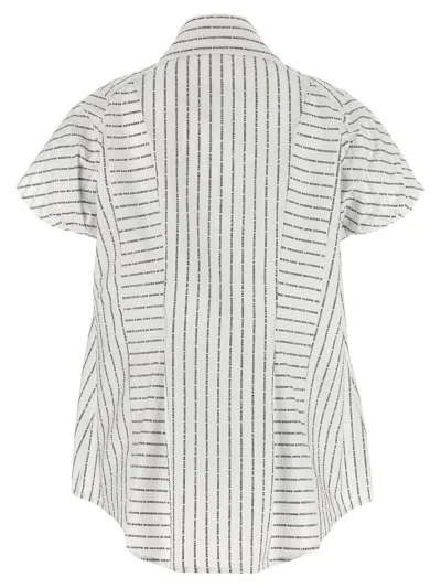 Vivienne Westwood Blackwhite Twisted Bagatelle Shirt In White/black