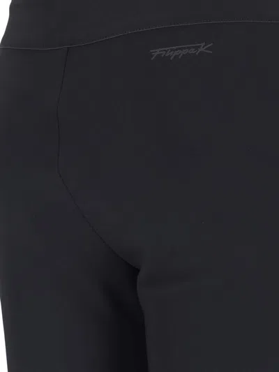 Filippa K Black Technical Fabric With Medium Rise In Black