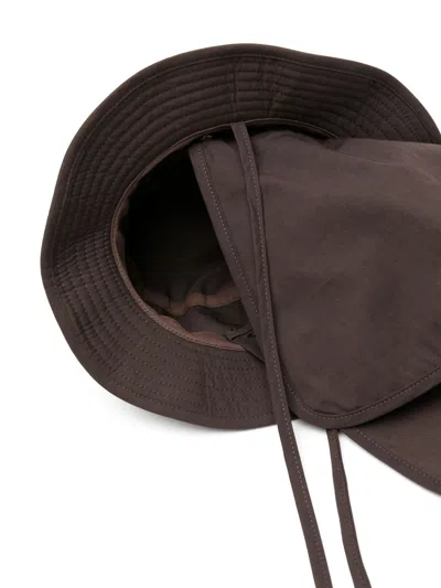 Shop Lemaire Women Desert Bucket Hat In Re373 Aubergine