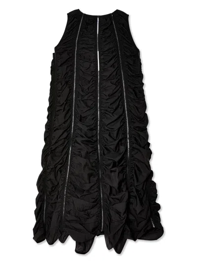 Shop Melitta Baumeister Women Ruched A-line Dress In Black