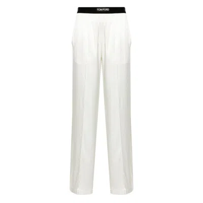 Shop Tom Ford Pants In White