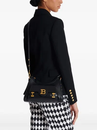 Shop Balmain Women B-buzz Hobo Bag In Black