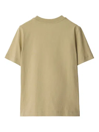 Shop Burberry Women Ekd Printed T-shirt In Brown