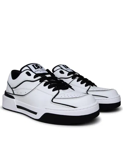 Dolce & Gabbana New Roma Leather Low-top Sneakers In White
