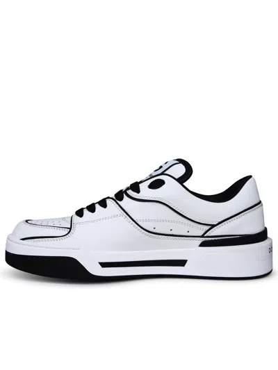 Dolce & Gabbana New Roma Leather Low-top Sneakers In White