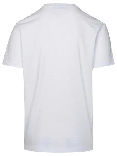 Shop Dsquared2 White Cotton T-shirt Man