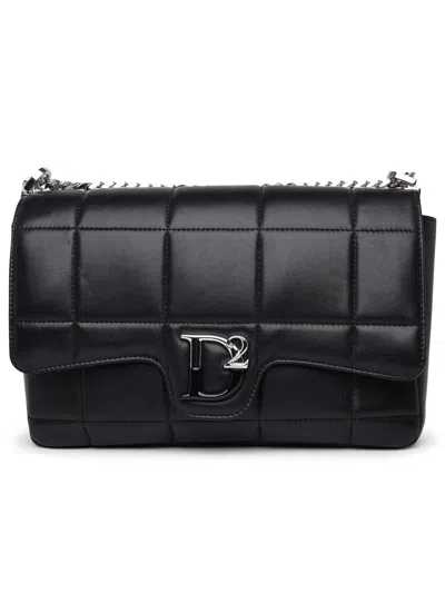 Shop Dsquared2 D2 Black Leather Bag Woman