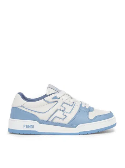 Shop Fendi Women  Match Sneakers In Blue