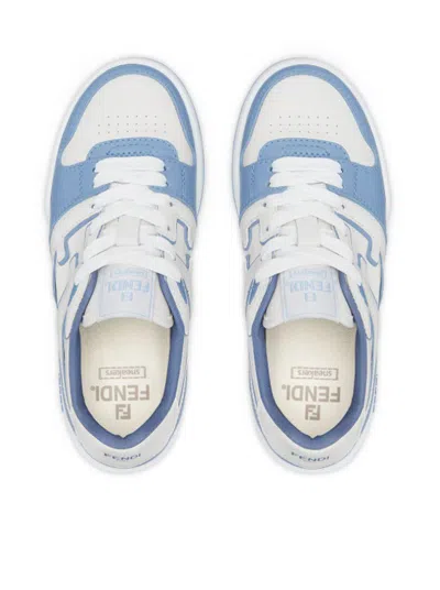 Shop Fendi Women  Match Sneakers In Blue