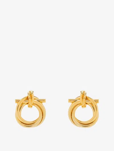 Shop Ferragamo Woman Earrings Woman Gold Earrings