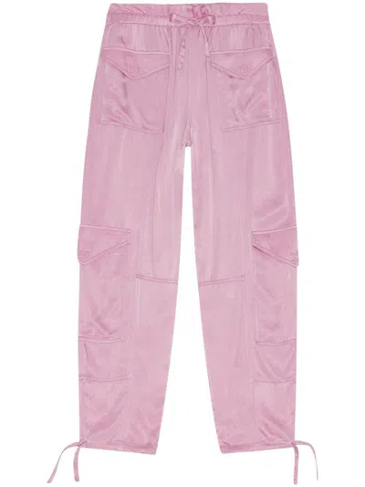 Shop Ganni Pants In Pink