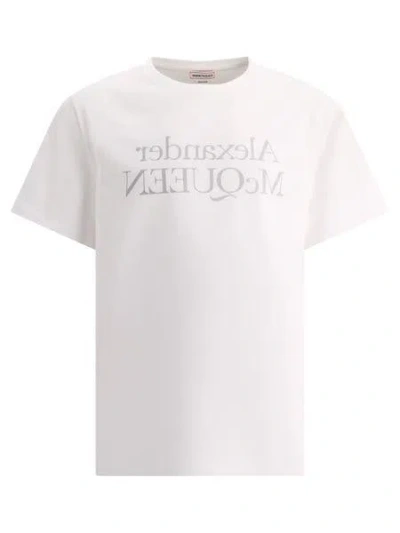 Shop Alexander Mcqueen T-shirts & Tops In Whitesilvr