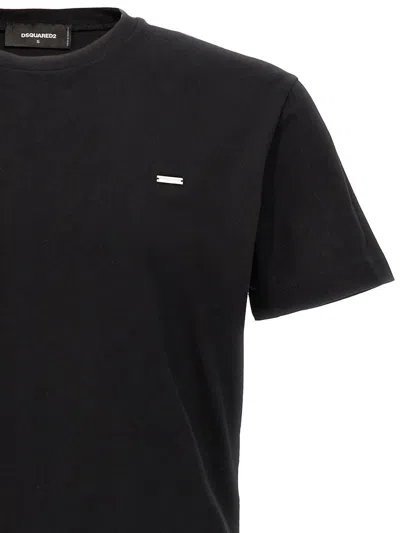 Shop Dsquared2 Logo Plaque T-shirt In Black