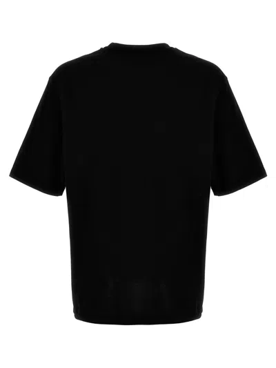 Dsquared2 Crew Neck T-shirt With Printed Logo In Black