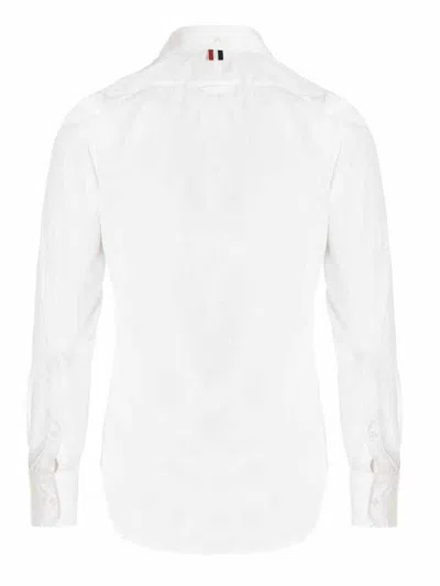 Shop Thom Browne Cotton Shirt In White