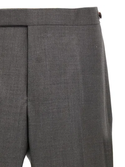 Shop Thom Browne 'rwb' Trousers In Gray