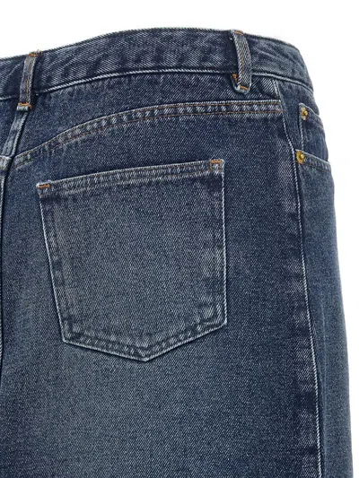 Shop Apc A.p.c. 'standard' Skirt In Blue