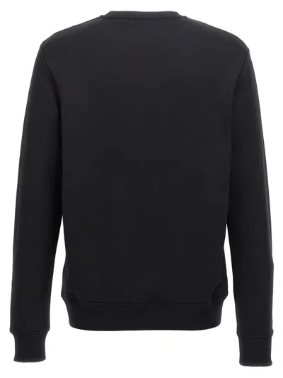 Shop Balmain 'silver  Vintage' Sweatshirt In Black