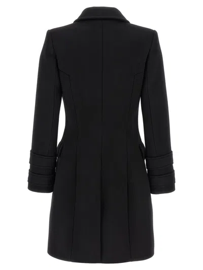 Balmain 10 Buttons Coat In Virgin Wool And Cashmere Women In Black