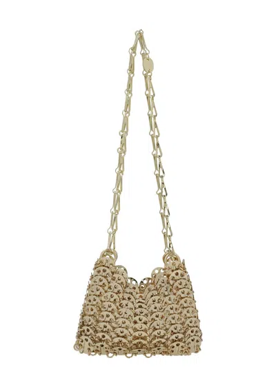 Shop Rabanne Paco  '1969 Nano' Shoulder Bag In Gold