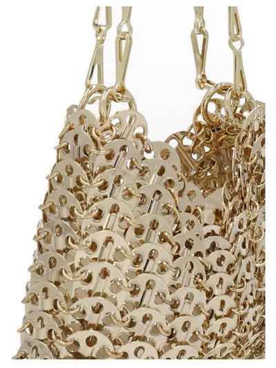 Shop Rabanne Paco  '1969 Nano' Shoulder Bag In Gold