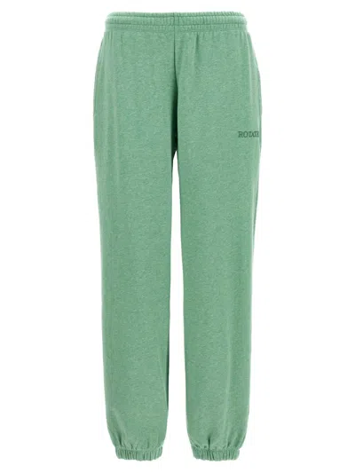 Rotate Birger Christensen Joggers With Elastic Cuffs And Waistband In Green