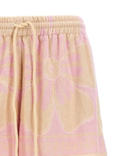 Shop Zimmermann 'pop Towelling' Shorts In Pink