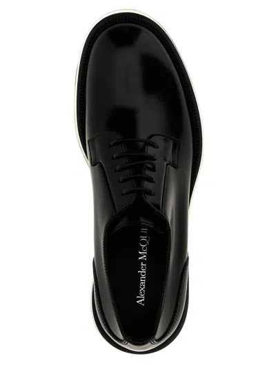 Shop Alexander Mcqueen 'float' Lace Up Shoes In Black