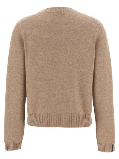 Shop Brunello Cucinelli Cashmere Sweater In Beige