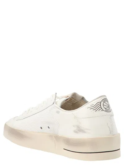 Shop Golden Goose 'stardan' Sneakers In White