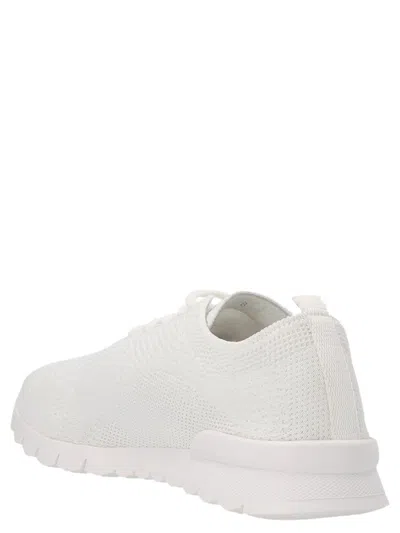 Kiton White Running Sneakers In White