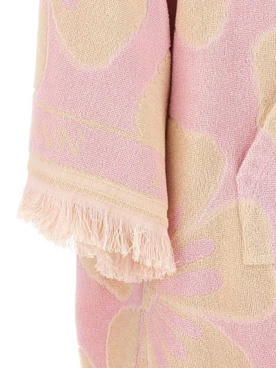 Shop Zimmermann 'pop Hooded Towel Mini' Dress In Pink