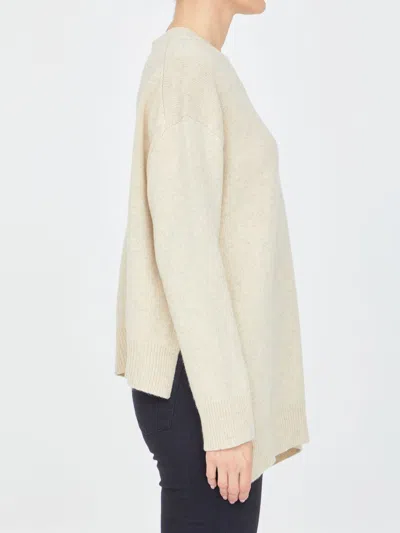 Shop Jil Sander Beige Wool Jumper