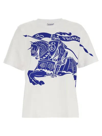 Shop Burberry 'ekd' T-shirt In White