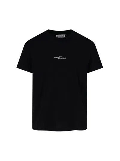 Shop Maison Margiela T-shirts And Polos In Black