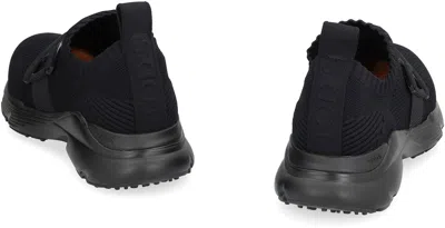 Shop Tod's Kate Slip-on Sneakers In Black