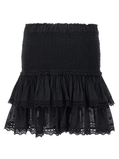 Shop Isabel Marant Étoile 'tinaomi' Skirt In Black
