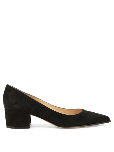 Shop Gianvito Rossi Piper Heeled Shoes In Black