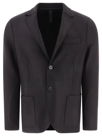 Shop Harris Wharf London Wool Blazer Jackets In Black