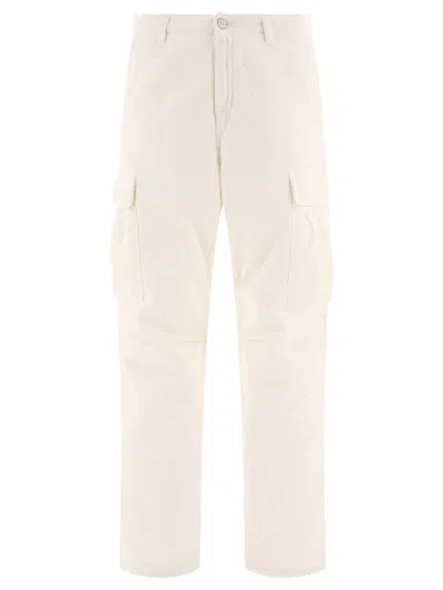 Shop Carhartt Cargo Trousers In White