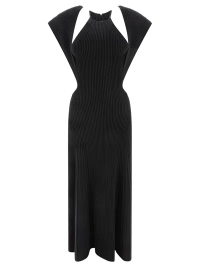 Shop Chloé Sleeveless Maxi Dress With Cut-out Details Dresses Black