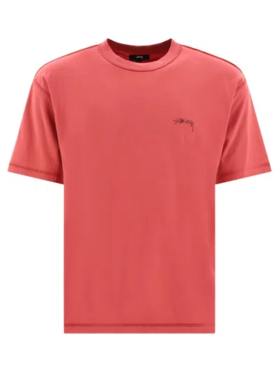 Shop Stussy Lazy T-shirts In Red