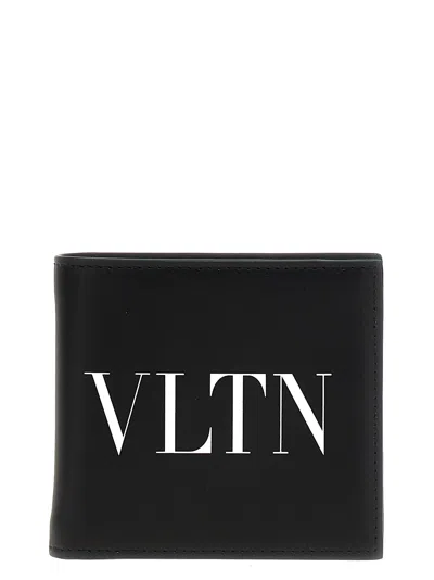 Shop Valentino Vltn Wallets, Card Holders In White/black