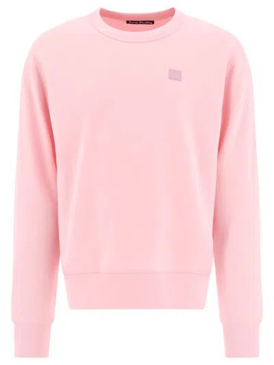 Shop Acne Studios Face Sweatshirts In Pink