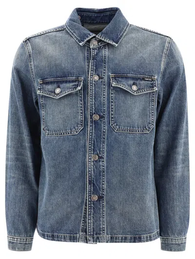 Shop Tom Ford Denim Jacket Jackets In Blue
