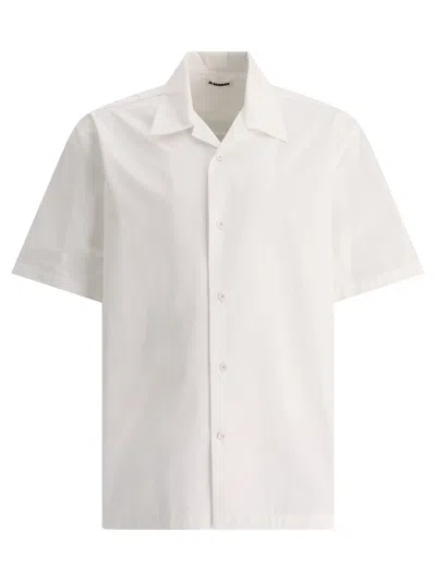 Shop Jil Sander Poplin Shirt Shirts In White